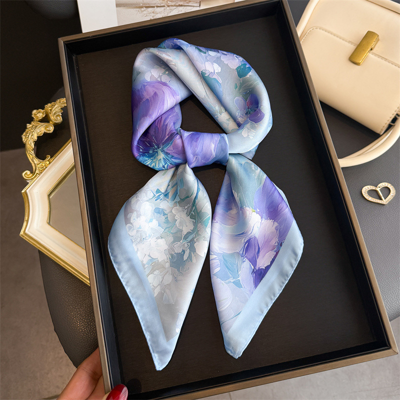 Waist Trainer Women - 2026 New Floral Print Silk Square