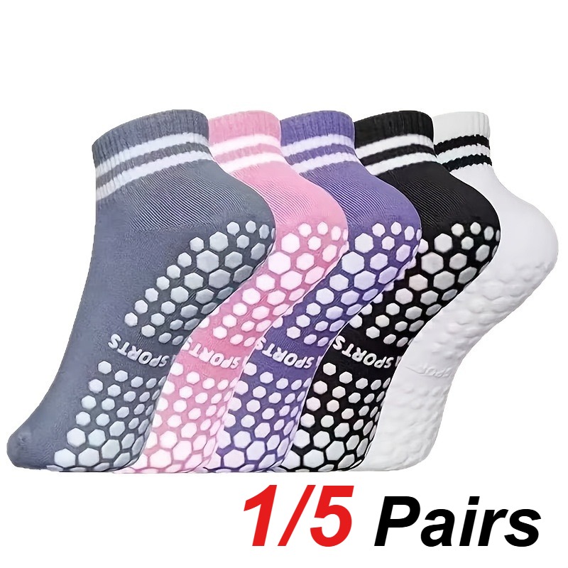 Yoga Dance & Fitness Center Llc - 1/5 Pair Women's Silicone Anti Slip