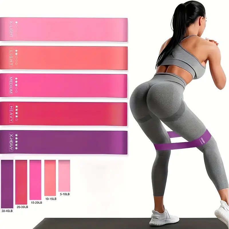 Yoga Fitness Resistance Band - Portable Fitness Workout Equipment Rubber Resistance