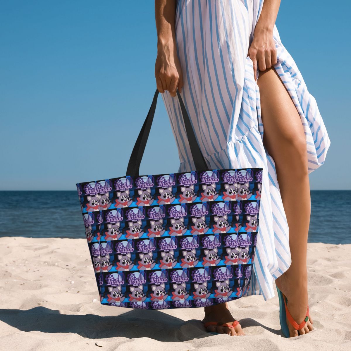 Rambley Indigo Park Beach Tote - Yoga Fitness Park 评论和价格