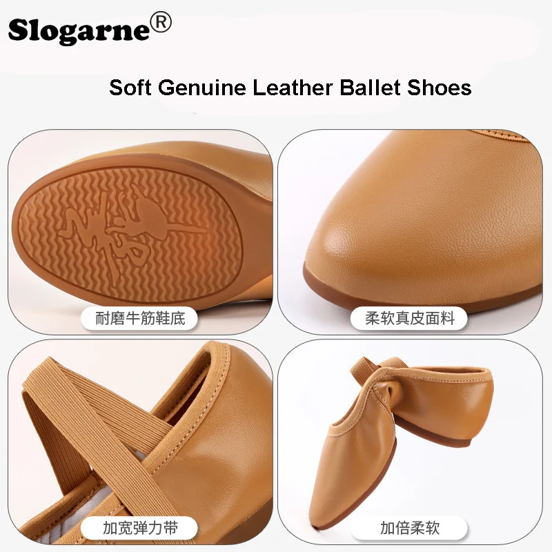 Genuine Leather Soft Ballet Sh - Yoga Dance & Fitness Center Llc 评论和价格