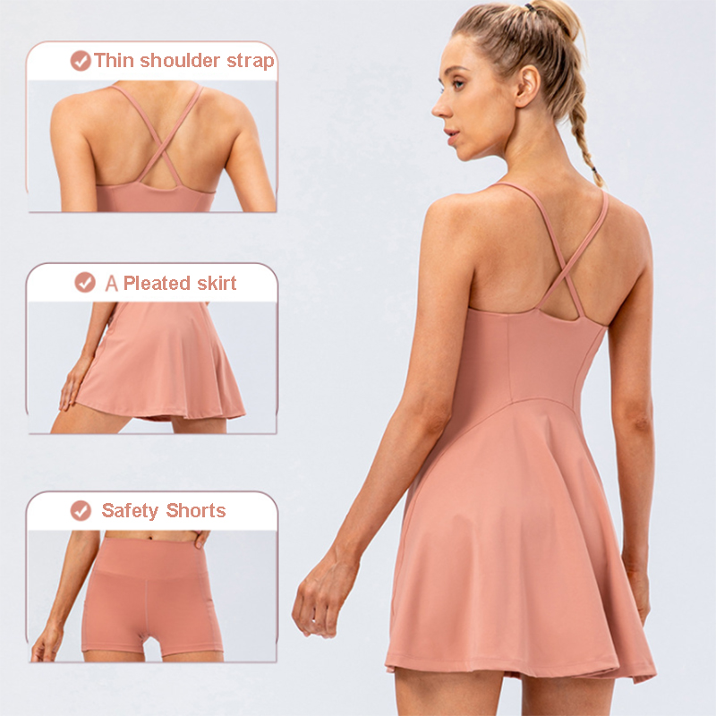 Women Tennis Yoga Skirt High S - Yoga Fitness Dress 评论和价格