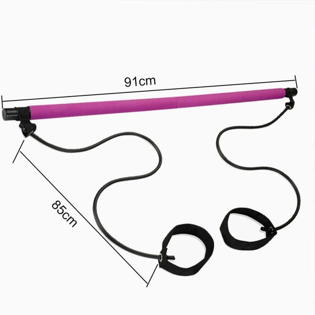 New Fitness Yoga Pilates Bar S - Yoga Fitness Resistance Band 评论和价格