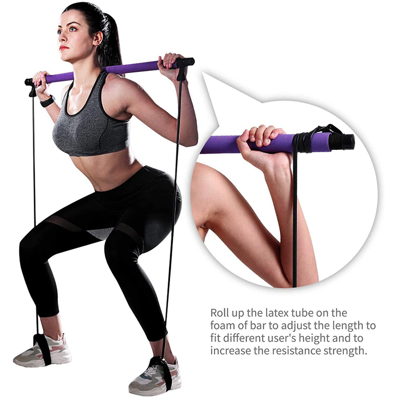 New Fitness Yoga Pilates Bar S - Yoga Fitness Resistance Band 评论和价格