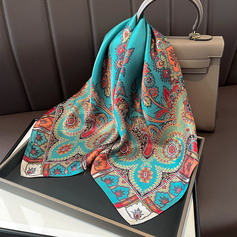 100% Real Silk Square Scarf Wo - Waist Trainer Women 评论和价格