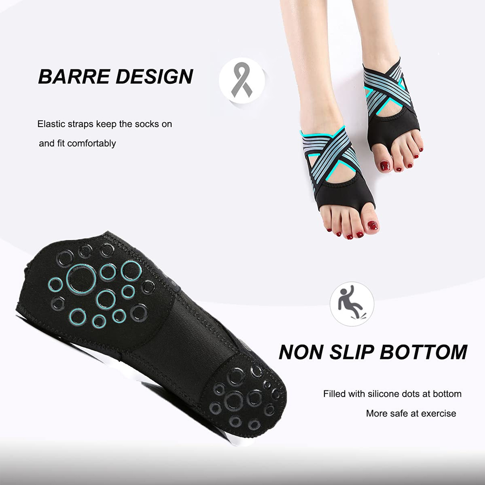 1Pair Women Non-Slip Toeless G - Yoga Dance & Fitness Center Llc 评论和价格