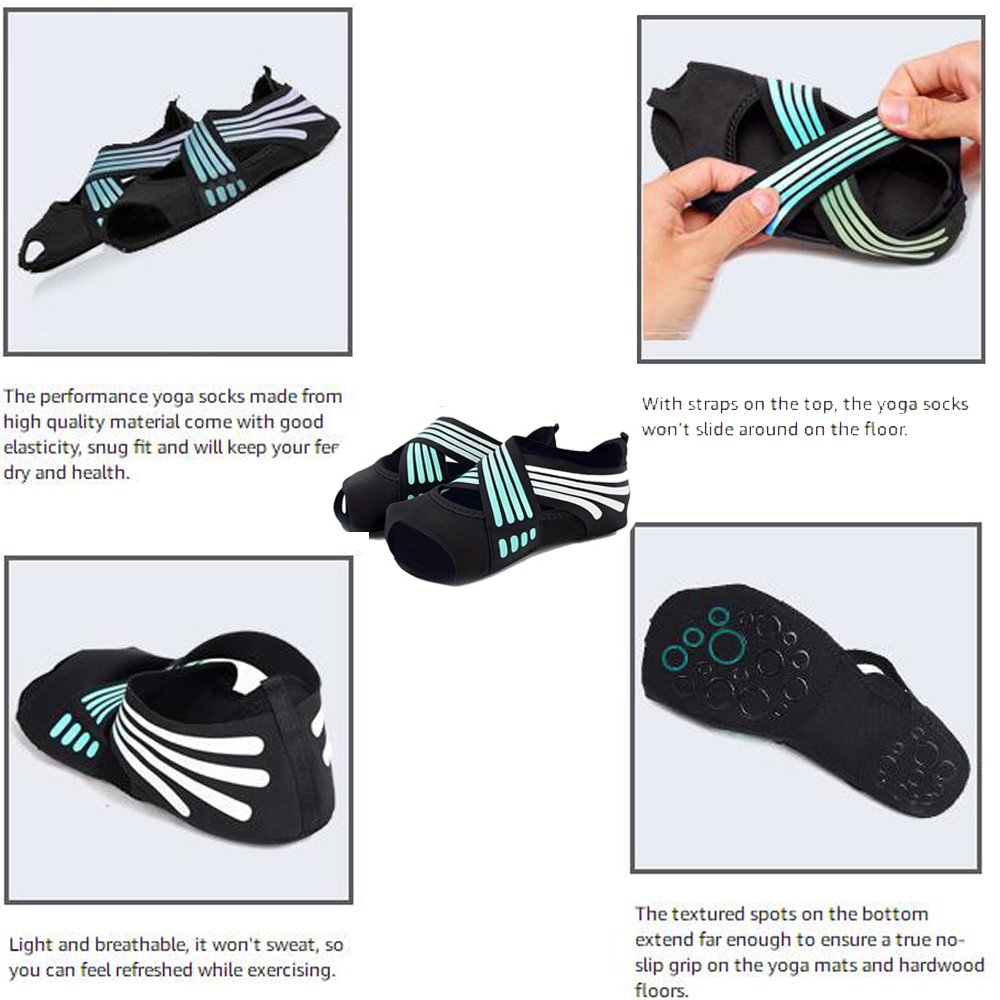 1Pair Women Non-Slip Toeless G - Yoga Dance & Fitness Center Llc 评论和价格