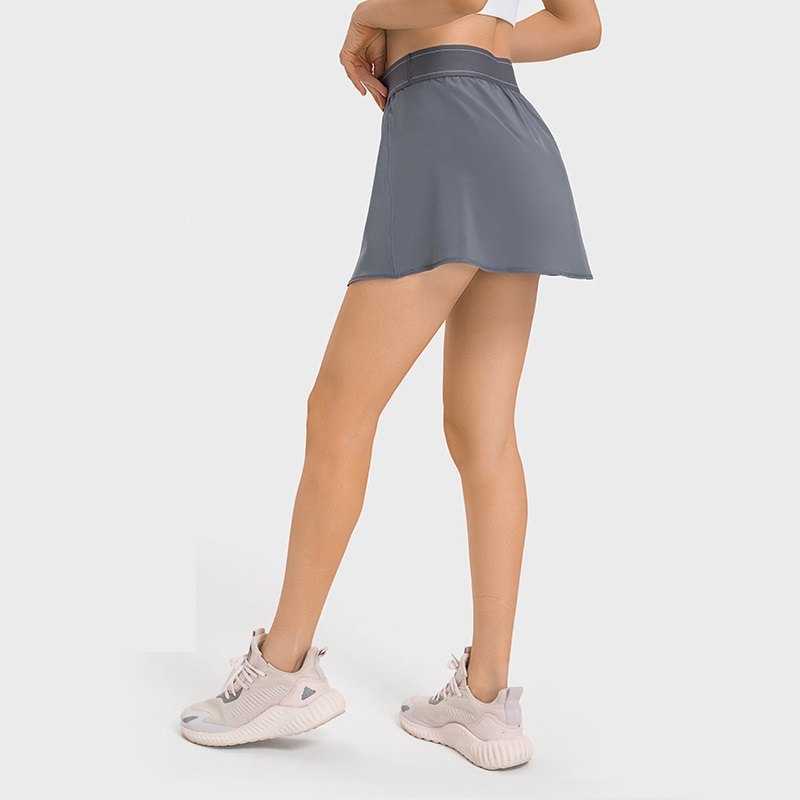 Women 2 In 1 Sport Tennis Skir - Yoga Fitness Dress 评论和价格