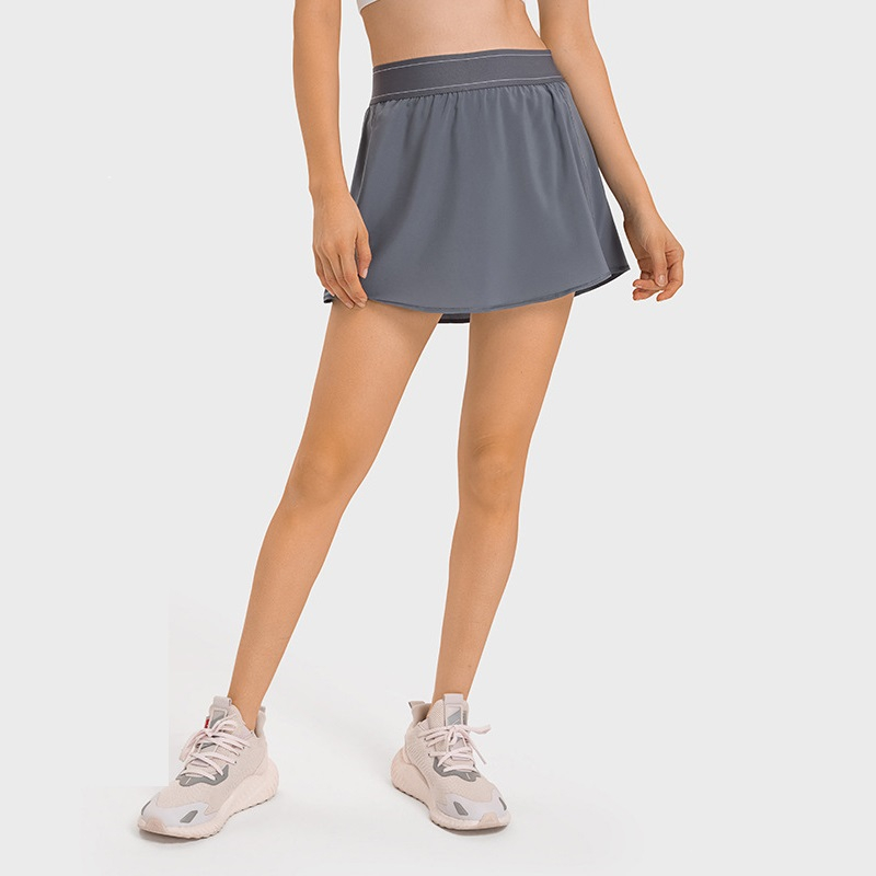 Women 2 In 1 Sport Tennis Skir - Yoga Fitness Dress 评论和价格