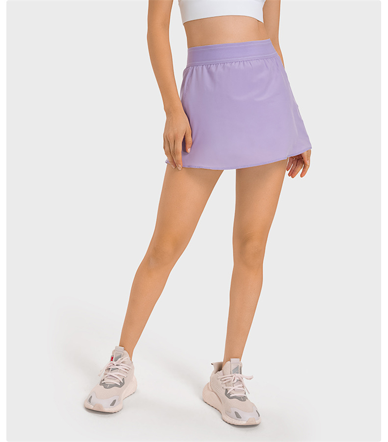 Women 2 In 1 Sport Tennis Skir - Yoga Fitness Dress 评论和价格