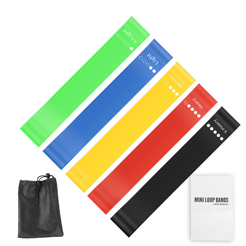 5Pcs TPE Resistance Bands Set  - Yoga Fitness Resistance Band 评论和价格