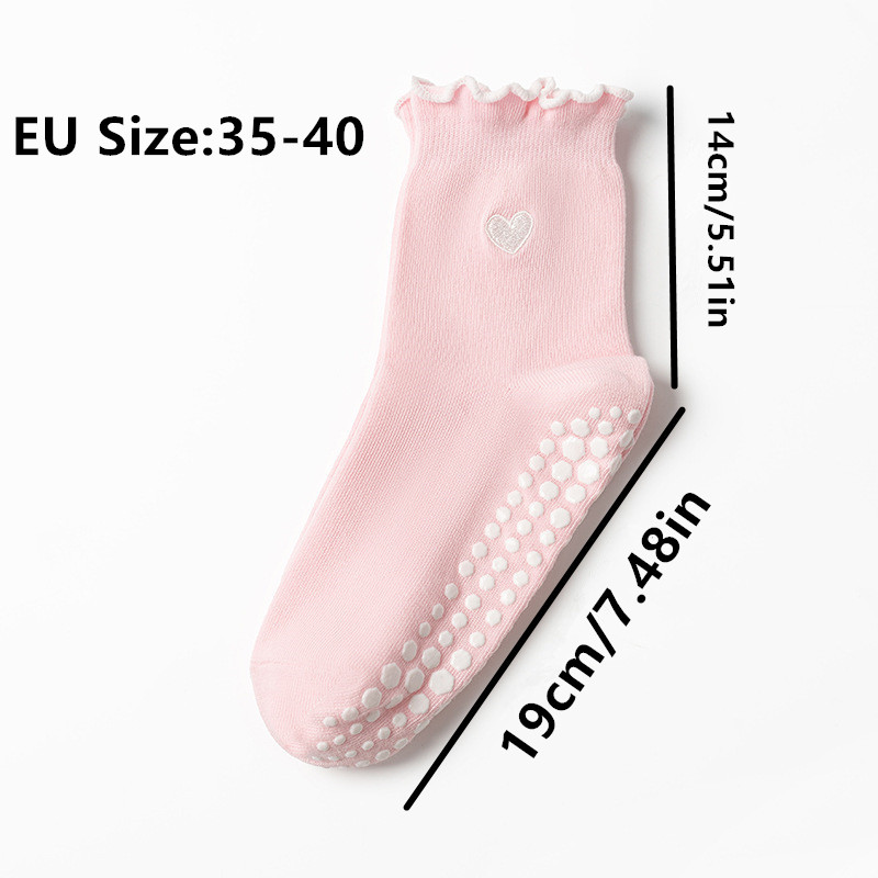 3 Pairs Women Heart Pattern Fr - Yoga Dance & Fitness Center Llc 评论和价格