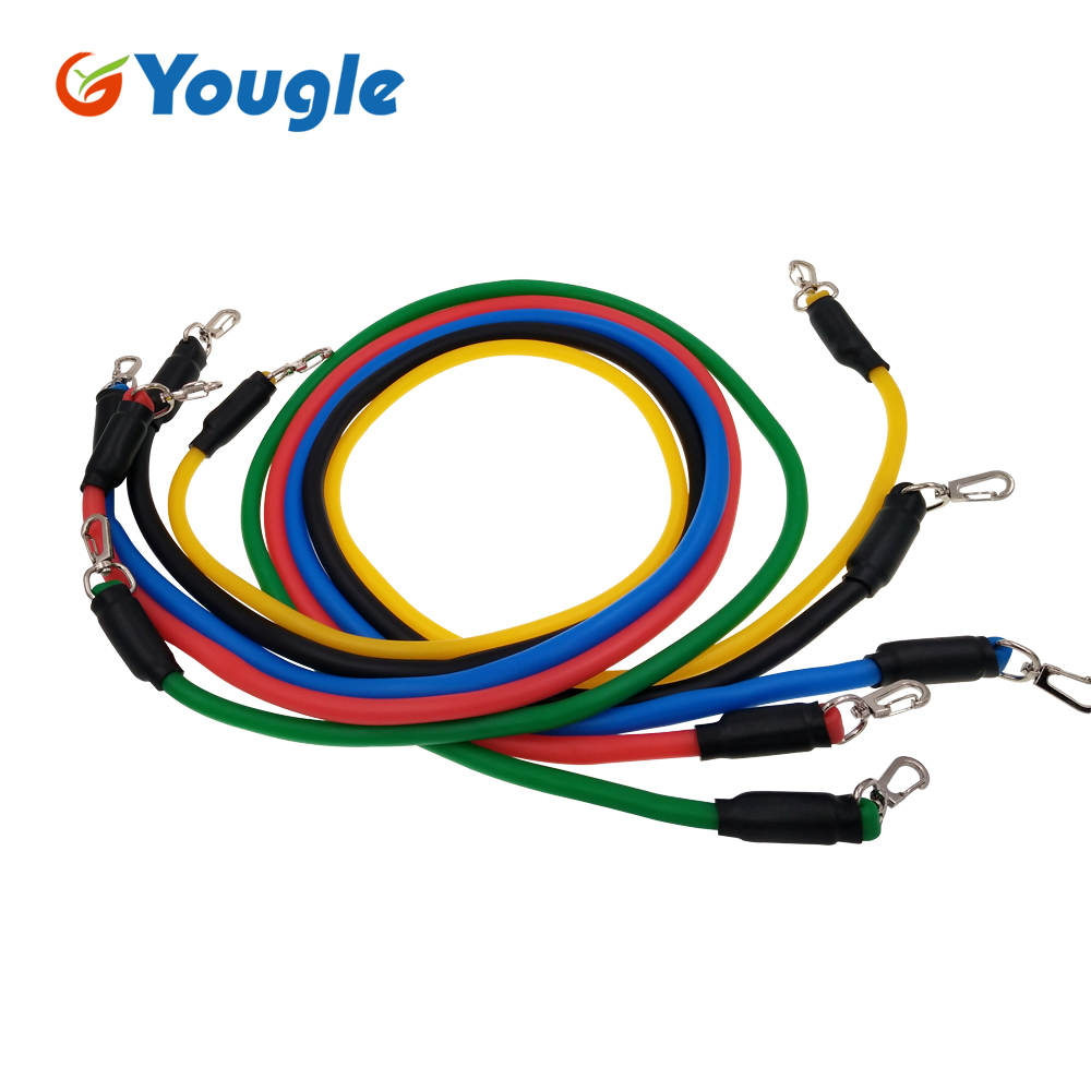 YOUGLE 11pcs/set Pull Rope Fit - Yoga Fitness Resistance Band 评论和价格