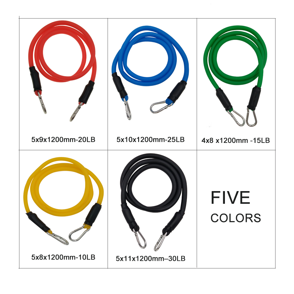 YOUGLE 11pcs/set Pull Rope Fit - Yoga Fitness Resistance Band 评论和价格